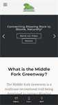 Mobile Screenshot of middleforkgreenway.org